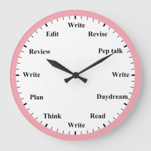 Klok voor Schrijvers - Schrijversbaan Leuke Roze W