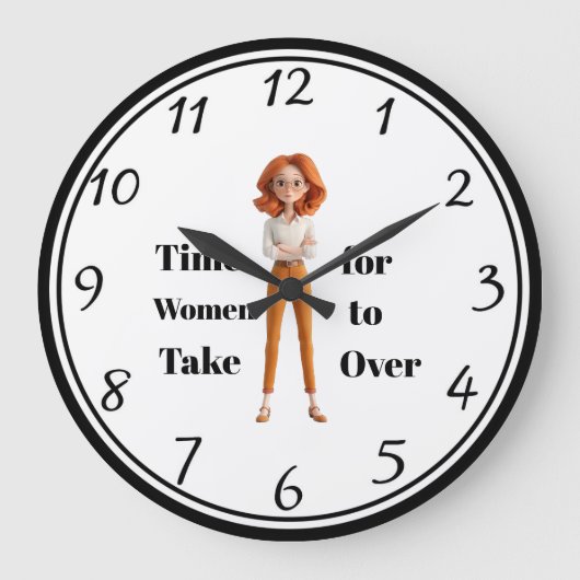 Klok voor Vrouwen Wandklok (Voorkant)