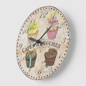 Klok voor wandbekleding in afspeelstijl (Hoek)