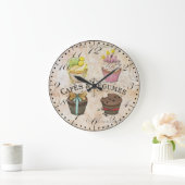 Klok voor wandbekleding in afspeelstijl (Huis)