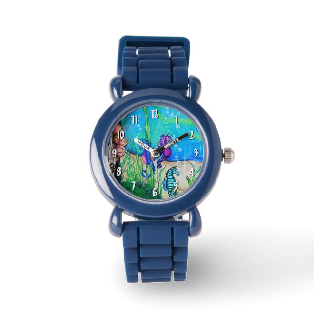 Klok voor waterpaarden horloge (Voorkant)