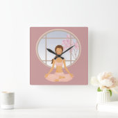 klok voor yoga meisje (Huis)