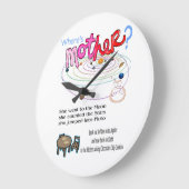 Klok Waar is moeder? Fijne Moederdag (Hoek)