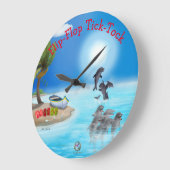 Klok Wandklok Flip-Flop Tick-Tock (Hoek)