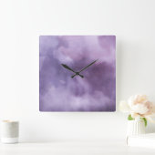 Klok - Waterverf Paars (Huis)
