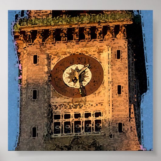 Klok werk poster (Voorkant)