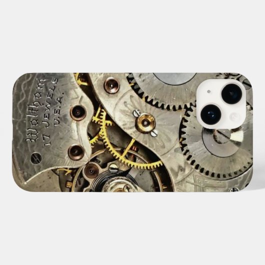 Klok werkt Case-Mate iPhone case (Achterkant (horizontaal))
