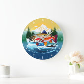 Klok Wilde Regenboogforel Rocky Mountain Stroom (Huis)