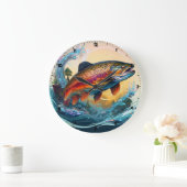 Klok Wilde Regenboogforel Rocky Mountain Stroom (Huis)