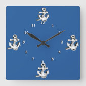 Klok - witte ankers (Voorkant)