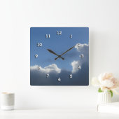 Klok - Wolken met zilververlichting (Huis)