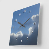 Klok - Wolken met zilververlichting (Hoek)
