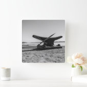 Klok zee-, zwart en wit thema (Huis)