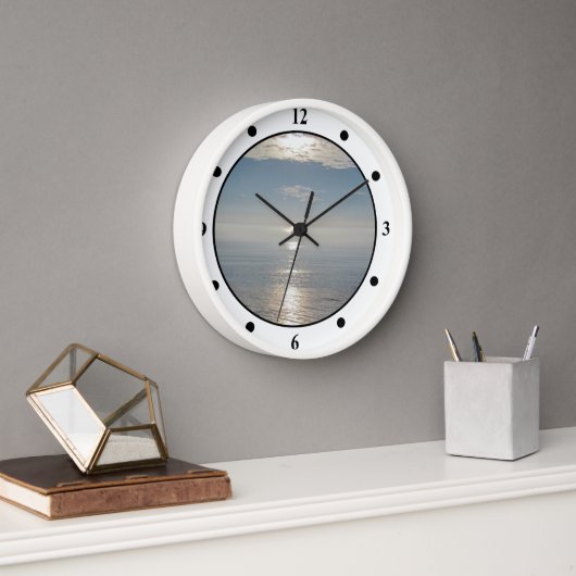 Klok - Zon reflecties op de oceaan (Kantoor)