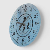 Klok - Zwarte Zeepaarden en water (Hoek)