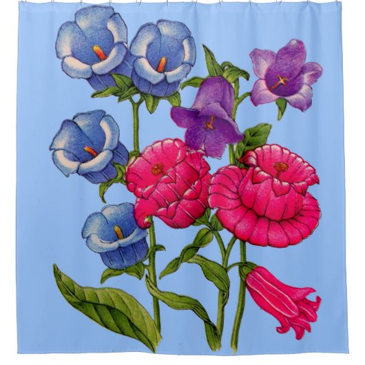 Klokbloemen van de Canterbury Douchegordijn (Voorkant)