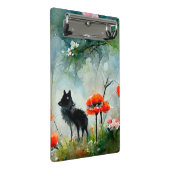 Klokbord van wilde dieren met klauterbloem mini klembord (Schuin)