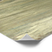 Klokflits - Grijs en groen het zilveren Zee Poster (Hoek)