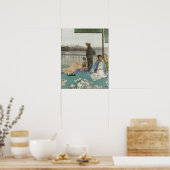 Klokflits - variaties in kleur en groen poster (Keuken)