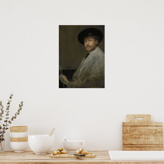 Klokflits - Zelfportret Poster (Keuken)