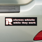 Klokfluitje terwijl je werkt bumpersticker (Op auto)