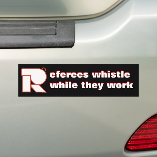Klokfluitje terwijl je werkt bumpersticker (Op auto)
