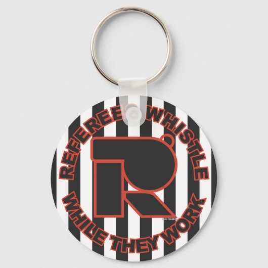 Klokfluitje terwijl je werkt sleutelhanger (Voorkant)