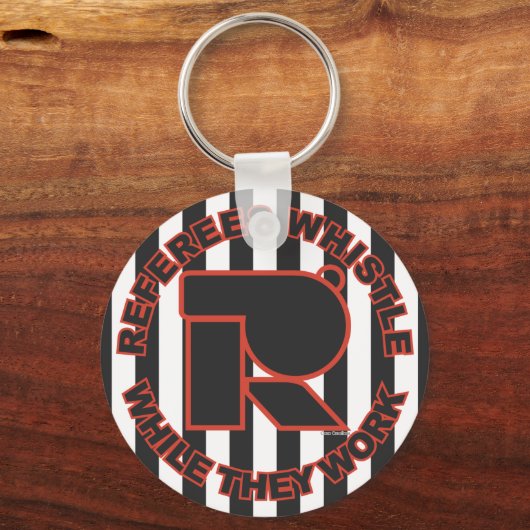 Klokfluitje terwijl je werkt sleutelhanger (Voorkant)