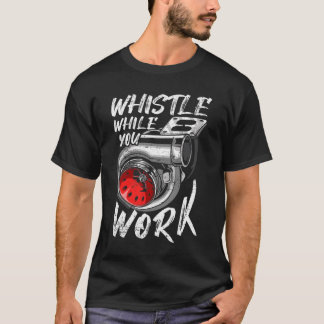 Klokfluitje terwijl je werkt, Trucker Mechanic Bik T-shirt