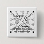 Klokfluitje Vierkante Button 5,1 Cm (Voorkant)