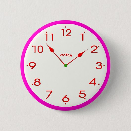 klokgezicht_02 ronde button 5,7 cm (Voorkant)