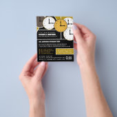 Klokgezichten, Horoloog Adverteren Flyer (Hand)