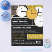 Klokgezichten, Horoloog Adverteren Flyer (Enkel)