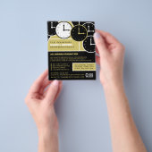 Klokgezichten, Horoloog Adverteren Flyer (Hand)