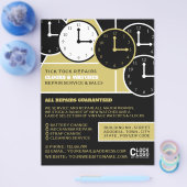 Klokgezichten, Horoloog Adverteren Flyer (Enkel)