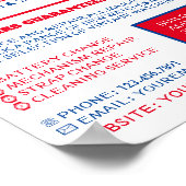 Klokgezichten, Horoloog Adverteren Poster (Hoek)