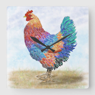Klokhaan Acryl Wandklok