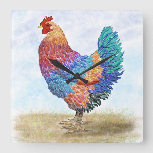 Klokhaan Acryl Wandklok (Voorkant)