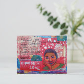 klokhaken inspirerend Kies om van briefkaart te ho (Staand voorkant)