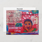 klokhaken inspirerend Kies om van briefkaart te ho (Voorkant / Achterkant)