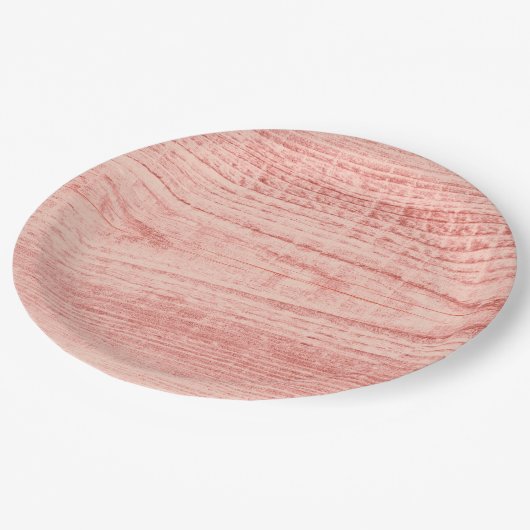 Klokhuis in peach papieren bordje (Gekanteld)