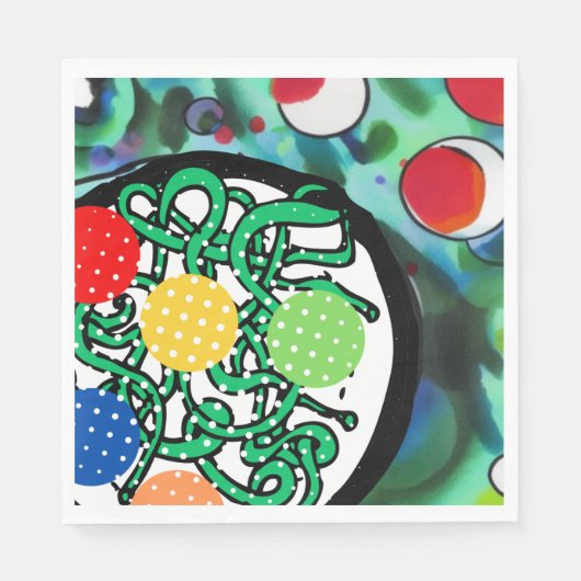 Klokhuis Kermis Chaos Servet (Voorkant)