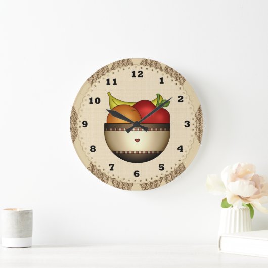 Klokje fruit 2 grote klok (Huis)