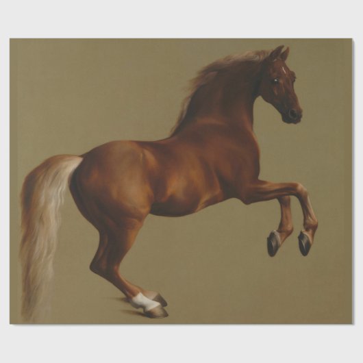 Klokje het paard (door George Stubbs) Cadeaupapier (Vlak)
