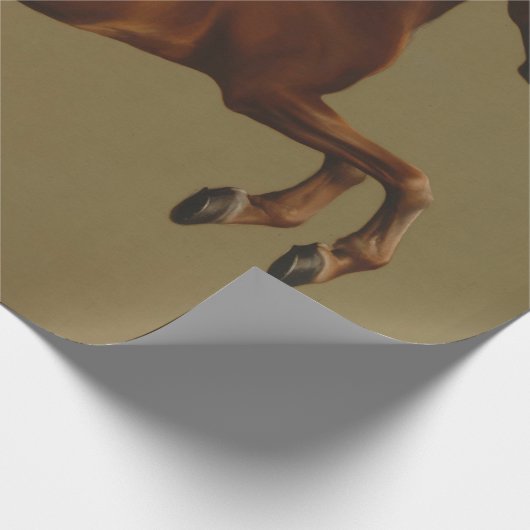 Klokje het paard (door George Stubbs) Cadeaupapier (Hoek)