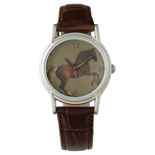 Klokje het paard (door George Stubbs) Horloge (Voorkant)