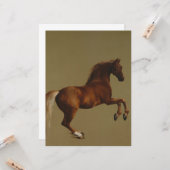 Klokje het paard (door George Stubbs) Kaart (Voorkant / Achterkant in situ)