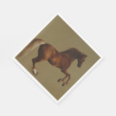 Klokje het paard (door George Stubbs) Servet (Hoek)