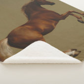 Klokje het paard (door George Stubbs) Sherpa Deken (3/4)