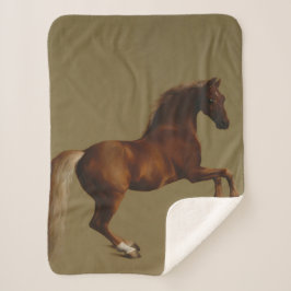 Klokje het paard (door George Stubbs) Sherpa Deken